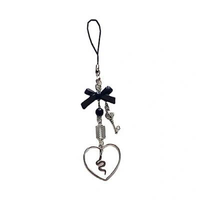 Image of xbiez Skull Coffin Phone Strap Y2K Charm Keychain Cross Bow for Women Girls Halloween Handmade Jewelry Ornament