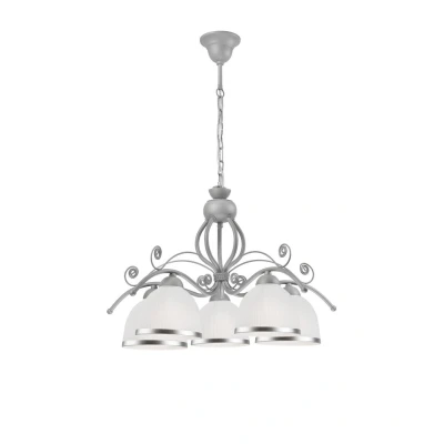 Image of Retro Ii New Colours Multi Arm Floor Lamp Silver, 5x E27