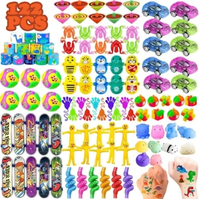 Image of SDZHDMO 122Pcs Kids Party Bag Fillers for Kids,Assortment of Kid Favours Small Toy Classroom Rewards Game Lucky Dip Prizes, Goody Fillers, Pinata Stocking