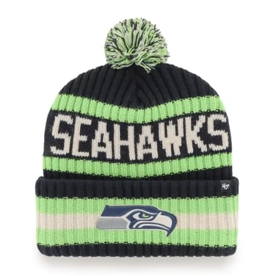 Image of 47 NFL Seattle Seahawks Unisex Cuff Knit Bobble Hat, Navy