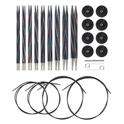 Image of Knit Picks Options Square Wood Interchangeable Knitting Needle Set US 4 11 (Foursquare)