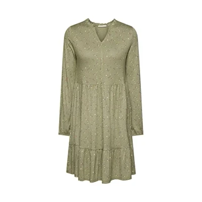 Image of ESPRIT Women&#039;s 992cc1e306 Dress, 348/Light Khaki 4, M