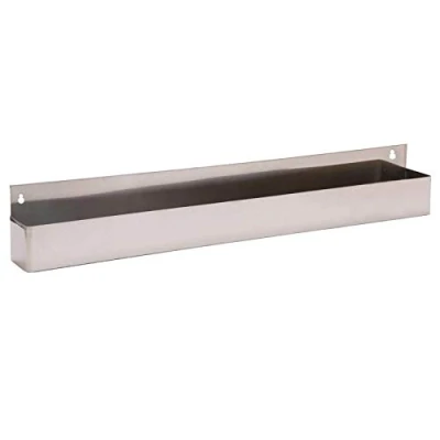 Image of We Can Source It Ltd Stainless Steel Cocktail Rack Drinks Shelf Holds 10 Bottles 42&quot; Bar Speed Rail