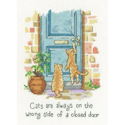 Image of Heritage Crafts Cross Stitch Kit The Wrong Side Aida