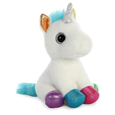 Image of Aurora World 60955 Sparkle Tales Jewel Unicorn Plush Toy, White