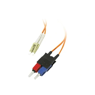 Image of C2G 2m Fibre/Fiber Optic Cable for Fast Ethernet, Fiber Channel, ATM and Gibabit Patch LSZH LC/SC Duplex Multimode 62.5/125 MM