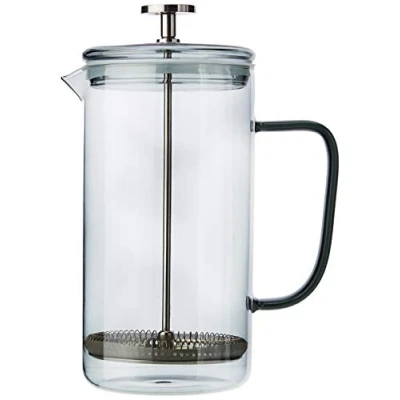 Image of La Cafetière Core Cafetiere/French Press Coffee Maker, Borosilicate Glass, Smoky Grey, 8 Cup
