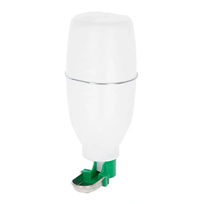 Image of Kerbl 74302 Automatic Drinker for Rabbits with Stainless Steel Tray