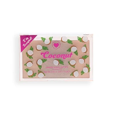 Image of I Heart Revolution Makeup Blush, Pressed Powder Blusher, Highly Pigmented, Vegan &amp; Cruelty Free, Coconut Ombre, 15g