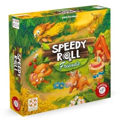 Image of Piatnik Vienna 8072&quot; SpeedyRoll &amp; Friends The Fun Hedgehog Race Continues. Sequel to Game of Year Speedy Roll, Multicoloured