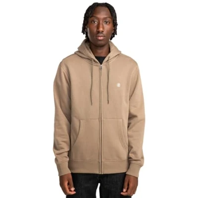 Image of Element Cornell Classic Zip Up Hoodie Men XS Beige.