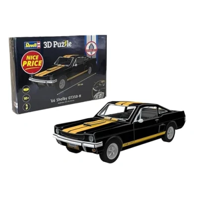 Image of Revell 3D Puzzle 00220 &#039;66 Shelby GT350 H 111 Pieces, Highly Detailed, 33cm in length, Fun &amp; Easy To Build
