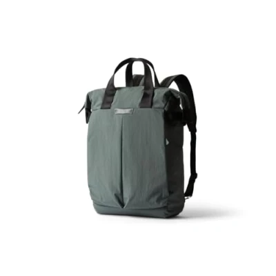 Image of Bellroy Tokyo Totepack, water resistant woven convertible backpack and tote bag Everglade