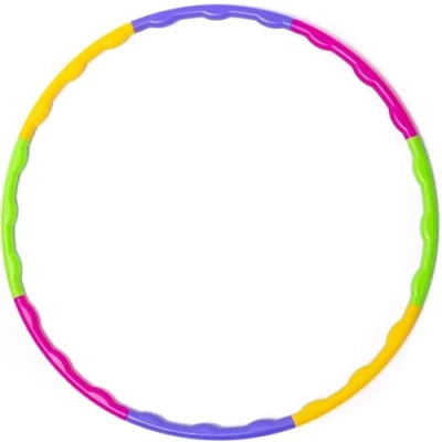 Image of Hula Hoop Kids (8Pcs) Detachable Adjustable Pieces Plastic Hoola Hoops Ring Ideal for Dancing, Playing Sports, Games, Swimming &amp; Pet Training Weight Loss Portable Fitness Equipment