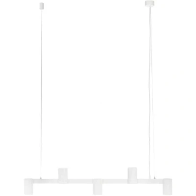 Image of Arcchio pendant light Brinja, white, 120 cm long, 5 bulb, GU10