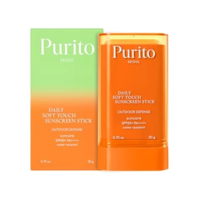 Image of PURITO Seoul Daily Soft Touch Sunscreen Stick SPF50+ PA++++ 5 in 1 Defense UVA &amp; UVB Protection Non Greasy Lightweight Pocket Sized Portable Korean Skincare Hypoallergenic 20g, 0.70 oz