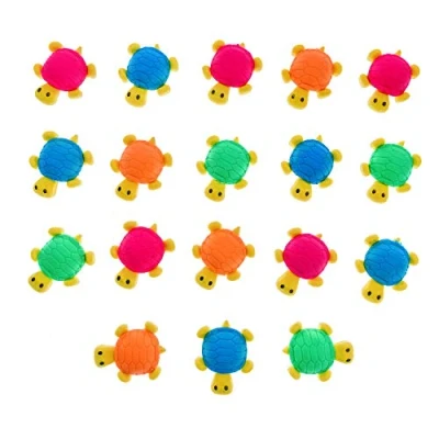 Image of JZK 18 Novelty Pencil Eraser Set Tortoise Rubber Toy for Children Birthday Favours giveaways Kids Party Bag Filler Thank You Gift Girls Boys Students