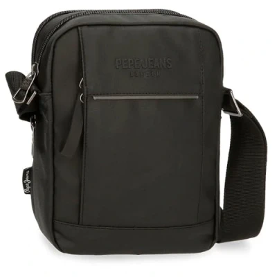 Image of Pepe Jeans Dortmund Shoulder Bag Grey 17x22x7.5cm Cotton,Polyester and PU. 2,81L by Joumma Bags, Grey, One Size,