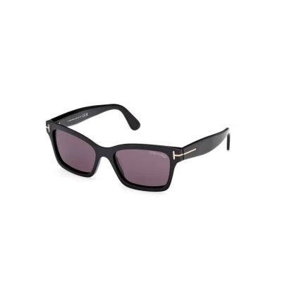 Image of Tom Ford Unisex Sunglasses, Size: 54, Shiny black