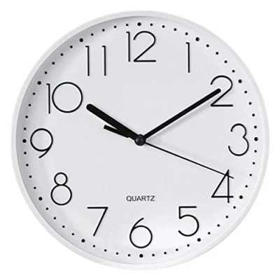 Image of Hama &quot;PG 220&quot; Wall Clock, Low Noise White