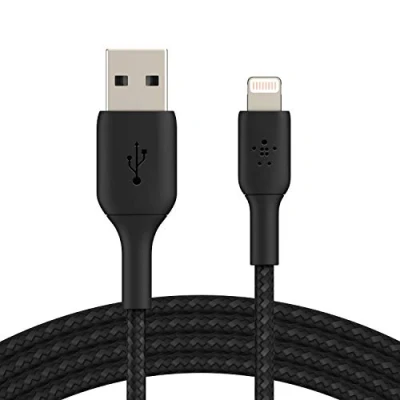 Image of Belkin Boost Charge Lightning Braided Cable 2 Meter Black