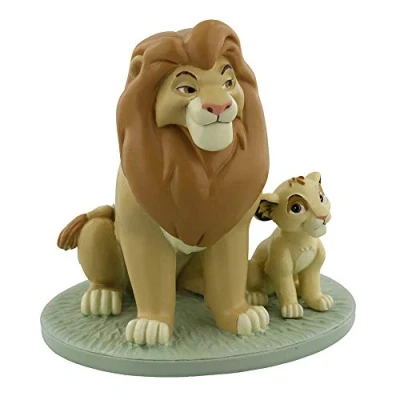 Image of Disney Magical Moments Mufasa &amp; Simba My Daddy is King Lion Keepsake Figurine