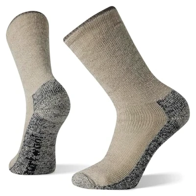 Image of Smartwool Mountaineer Classic Edition Maximum Cushion Crew Socks, TAUPE, Small