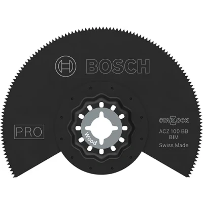 Image of Bosch 10x PRO Multi Material ACZ 100 BB Multitool Blade (for Solid Laminate Vinyl, PVC, Wood with Nails, Ø mm, Professional Accessory Multitool)