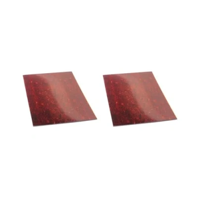 Image of 2 set Guitar Blank Scratch Plate Guard Pickguard Material PVC 3 ply Red