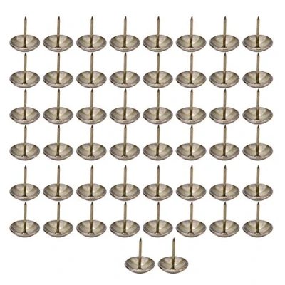 Image of Upholstery Tacks, 50Pcs Thickened Antique Nails Domed Furniture Fabric Decorative Studs for Sofa Chair Bed Cork Board DIY Projects(21*25mm)