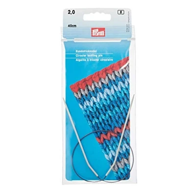 Image of Prym Circular Knitting Needle, Aluminium, Grey, 2 mm