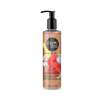 Image of Organic Shop Hydrating Shower Gel Bellini, Please! Watermelon &amp; Peach, 280 ml