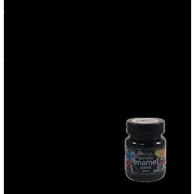 Image of Polyvine 729870011465 Acrylic Enamel BLACK 50ML
