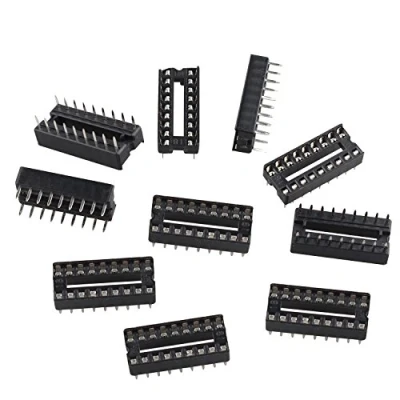 Image of Futheda 10PCS 18 Pin 2.54mm Pitch DIP/DIL IC Sockets Solder Type Adaptor