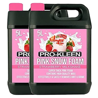 Image of 10L Pro Kleen Strawberry Milkshake PINK Snow Foam with Wax Super Thick &amp; Non Caustic Extremely Powerful Easy To Use