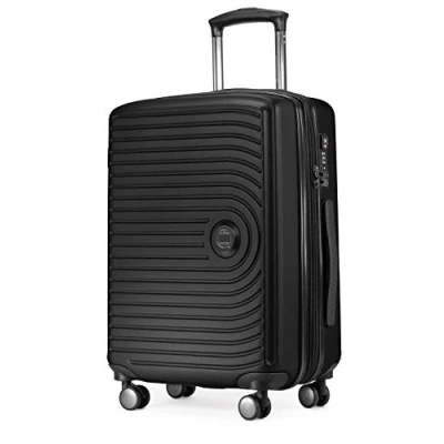 Image of HAUPTSTADTKOFFER Mitte Hand Luggage 55x40x23, TSA, 4 Wheels, Travel Suitcase, Hard Shell Rolling Cabin Black