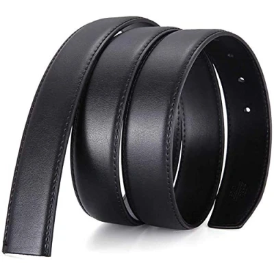 Image of Nelbons Men&#039;s Leather belt Strap Without Buckle, Only 2.8/3.0/3.2/3.5/3.8cm（5size） wide,replacement