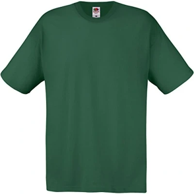 Image of Fruit of the Loom Men&#039;s Original T. T Shirt, Bottle Green, X Large