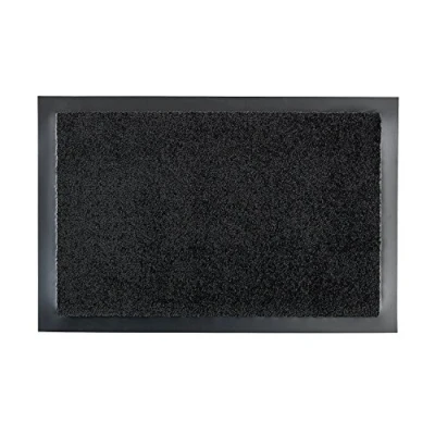 Image of Carpido Doormat, Fabric, Black, 60 x 80 cm