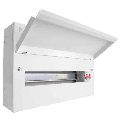 Image of Click Elucian 18 Way Metal Consumer Unit with 100A Mains Switch (16 Useable Ways)