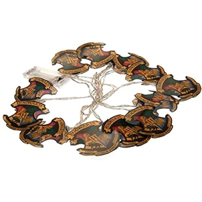 Image of Groovy Uk Harry Potter Hogwarts 2D String Lights, Blue/Red/Yellow