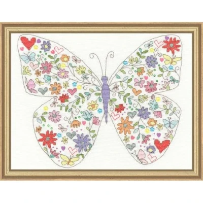 Image of Bothy Threads Cross Stitch Kit Lovely Butterfly
