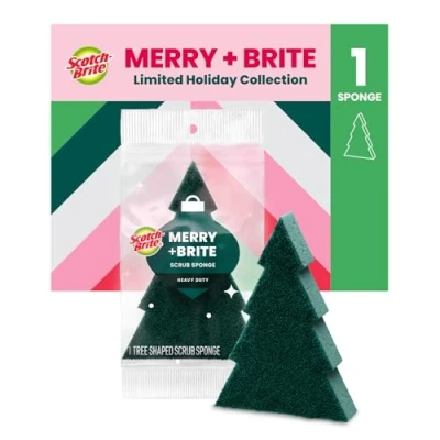 Image of Scotch Brite Cleaning sponges, Polyester, Green, 1 Pack