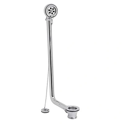 Image of Milano Select Traditional Exposed Bath Waste and Plug Ball Chain Chrome