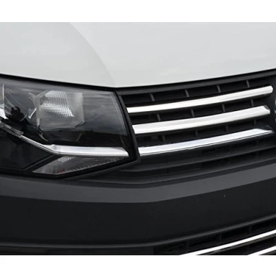 Image of 4pc Chrome Grille Trim Accents To Fit T6 Transporter (2016+)
