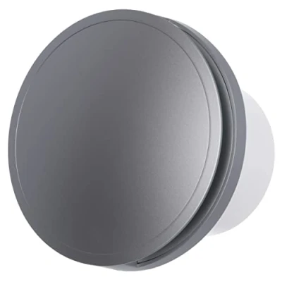 Image of LIRAST Diameter 100 mm Silver Bathroom Fan with Timer Ball Bearing for Efficient Ventilation in the Kitchen Toilet