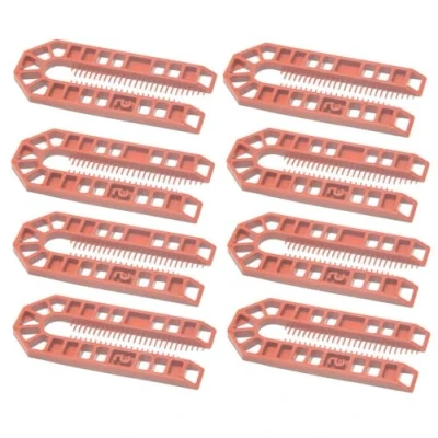 Image of TERF® 100mm X 43mm 5mm Thick U Shims Packers Spacers Plastic Packing Horseshoe Window Glazing Door Kitchen Cabinet Tiles Installations with Pack of 25