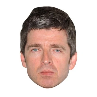 Image of FoxyPrinting Noel Gallagher New Celebrity Cardboard Party Face Mask Fancy Dress