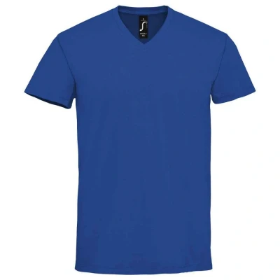 Image of SOLS Mens Imperial V Neck T Shirt (Royal Blue) Size Medium