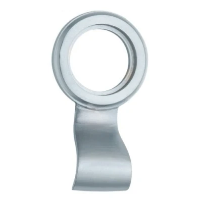 Image of CYLINDER DOOR PULL /Front Fit Yale Lock 76x45mm Satin Chrome
